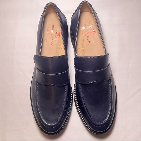 Marc Joseph New York Boulevard CT Leather Loafer Shoes Navy Size 9.5 - Picture 3 of 13